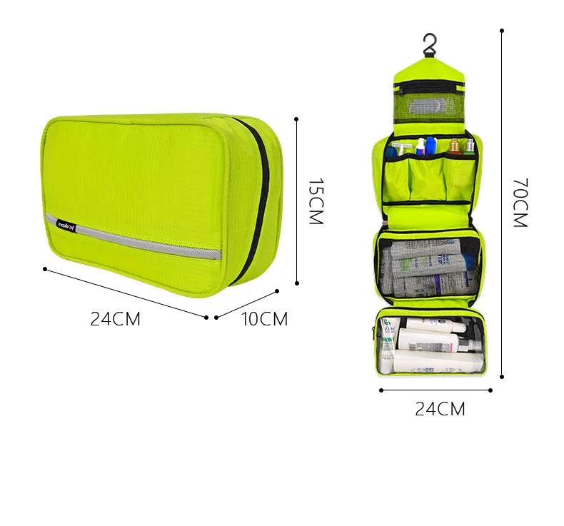 Large Waterproof Travel Makeup Bag – Unisex Cosmetic Organizer & Toiletry Case