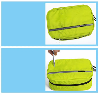 Large Waterproof Travel Makeup Bag – Unisex Cosmetic Organizer & Toiletry Case