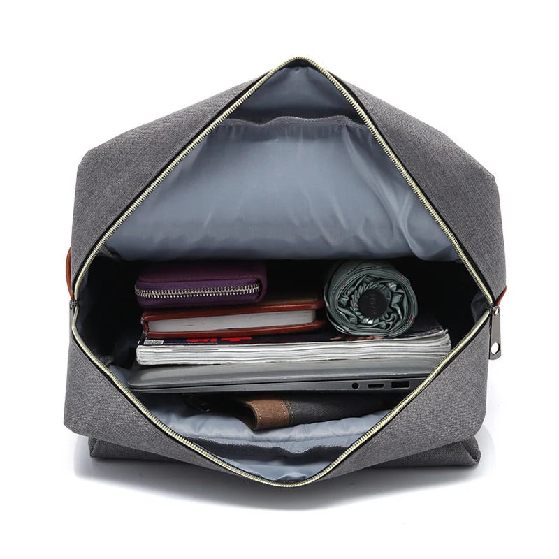 Vintage Unisex Oxford Waterproof Backpacks Large Capacity Men Travel Bag Women Students School Books 16 Inch Laptop Backpack