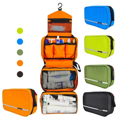 Large Waterproof Travel Makeup Bag – Unisex Cosmetic Organizer & Toiletry Case