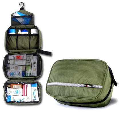 Large Waterproof Travel Makeup Bag – Unisex Cosmetic Organizer & Toiletry Case