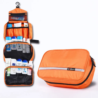Large Waterproof Travel Makeup Bag – Unisex Cosmetic Organizer & Toiletry Case