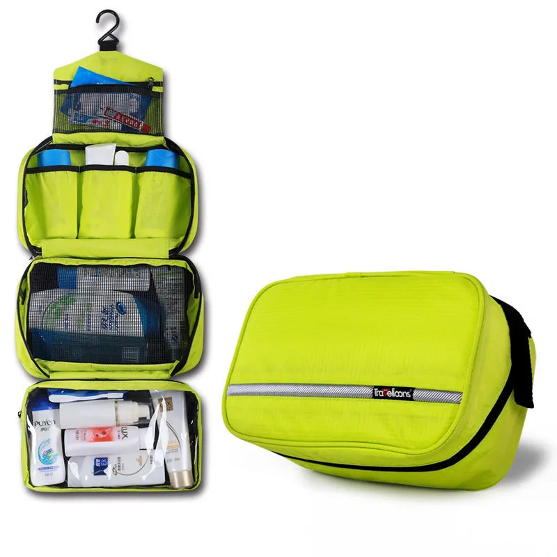 Large Waterproof Travel Makeup Bag – Unisex Cosmetic Organizer & Toiletry Case