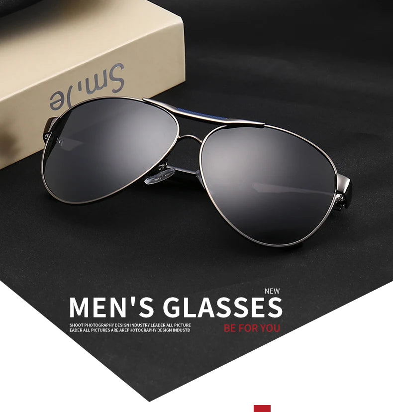 Retro Pilot Polarized Sunglasses – UV400 Alloy Frame Shades for Men & Women ✨🚘