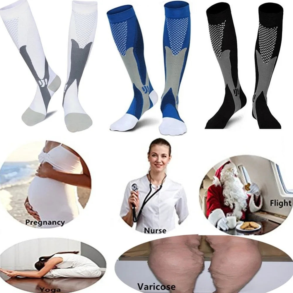 Compression Socks for Varicose Veins – Support Stockings for Nurses, Athletes, Diabetics & Outdoor Activities