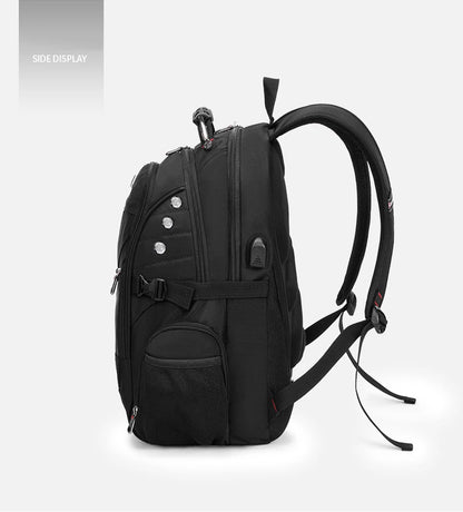 2025 Waterproof Laptop Backpack – 17/20 Inch Oxford Travel Rucksack for Men & Women, School Bag with Modern Design