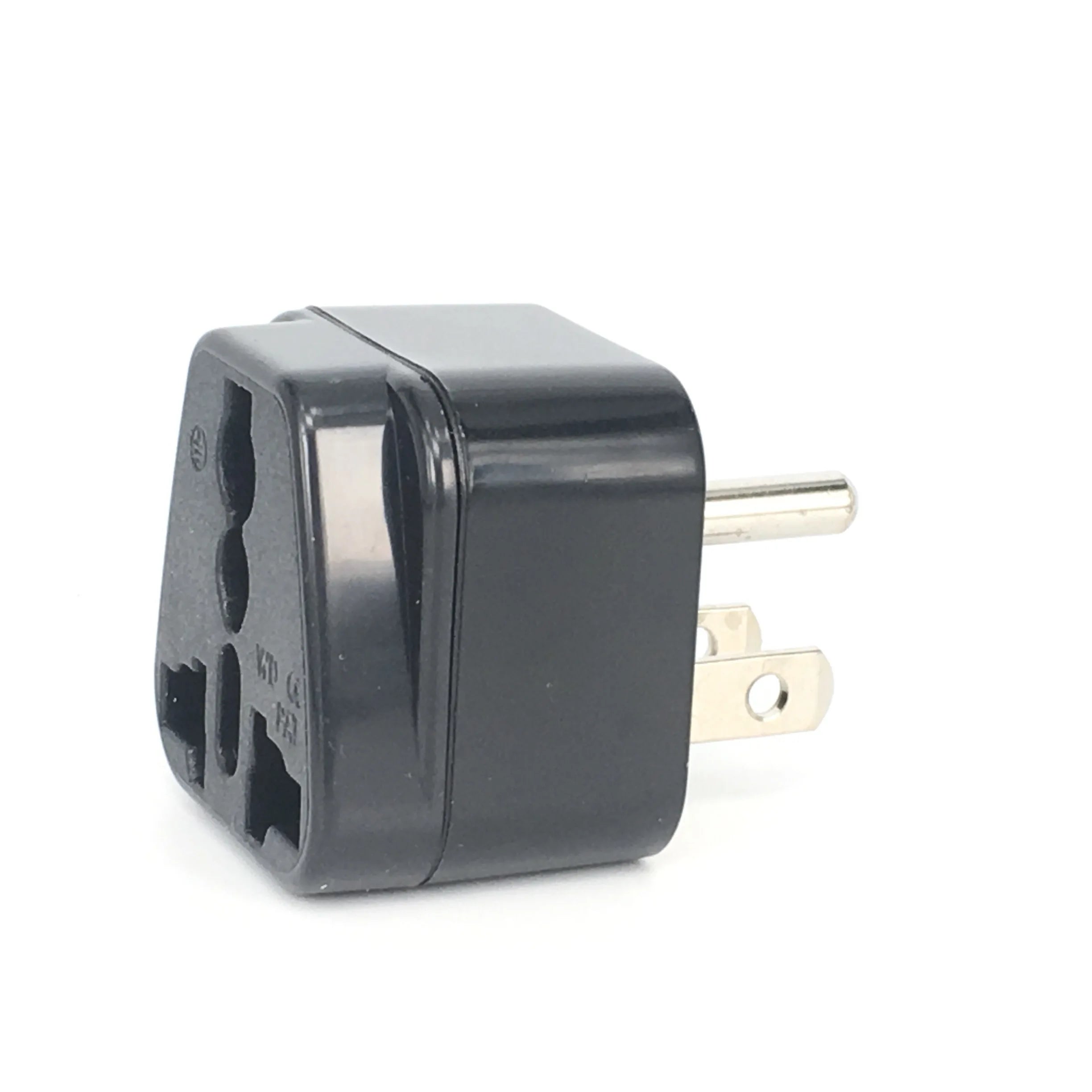 USA, Canada Universal Travel Plug Adapter (Type B) -Convert Europe, UK, India, Australia to American Socket - Round to Flat Pin