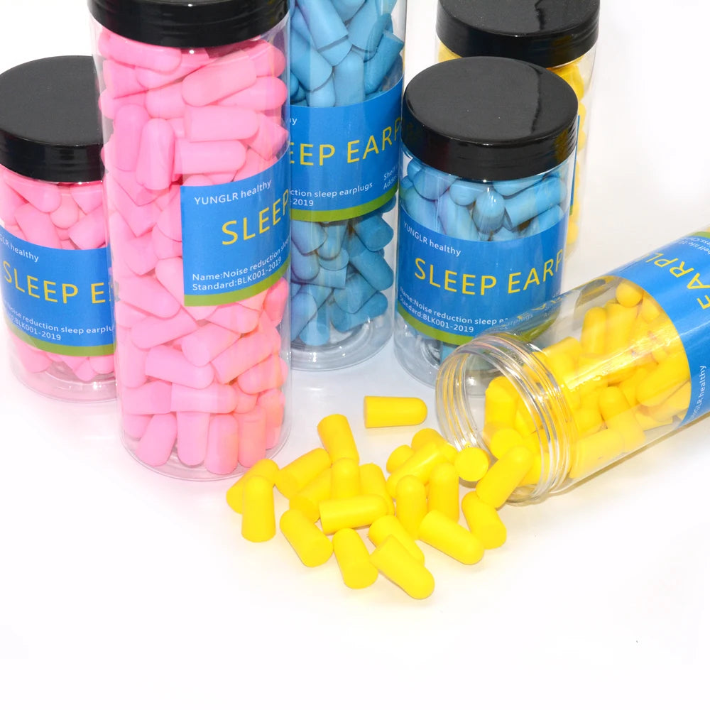 30/60 🌙 Sleep Deeper, Live Quieter – Ultra-Soft Reusable Foam Earplugs for Powerful Noise Reduction & Music Protection! 🎶✨