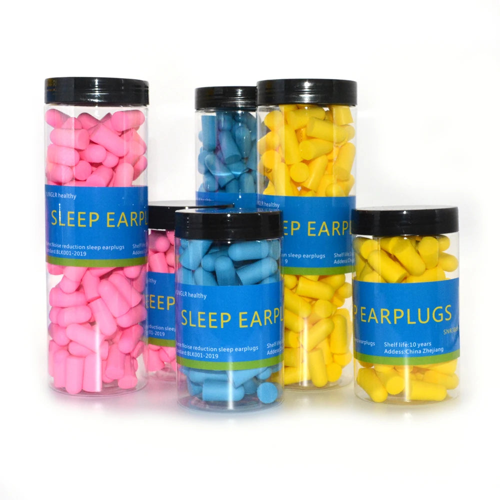 30/60 🌙 Sleep Deeper, Live Quieter – Ultra-Soft Reusable Foam Earplugs for Powerful Noise Reduction & Music Protection! 🎶✨