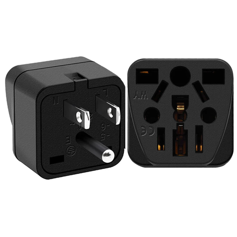 1PCS Universal German Russia AU UK Kr EU to US AC Power Socket America Plug US Travel Charger Japan Adapter Converter Type B 10A