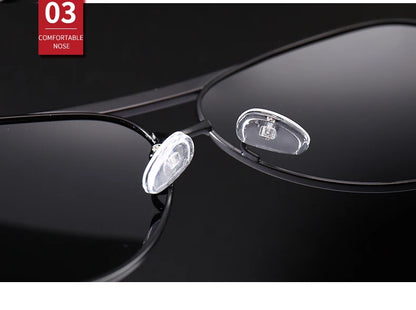 Retro Pilot Polarized Sunglasses – UV400 Alloy Frame Shades for Men & Women ✨🚘