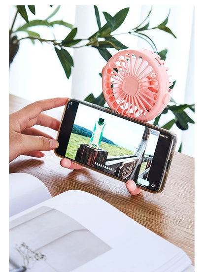 Portable Clip-On Stroller Fan – USB Rechargeable 3-Speed Fan for Baby, Cart & Outdoor Use