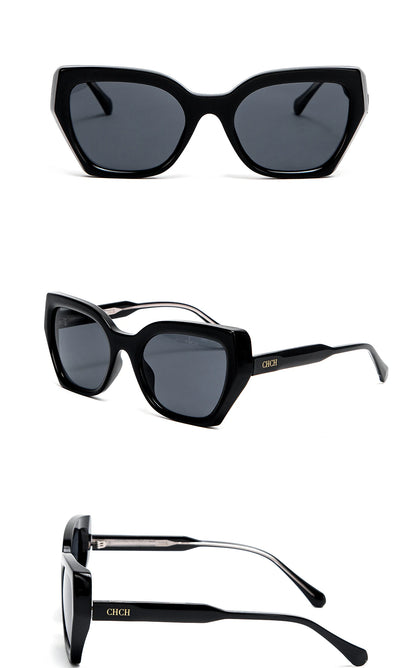 CHCH Sunglasses New Large Frame Gradient Women's Toad Glasses Men's Outdoor Fashion Glasses Beach Glasses