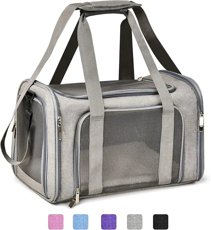 Cat Carriers Dog Carrier Pet for Small Medium Cats Dogs Puppies up to 15 Lbs, TSA Airline Approved Soft Sided