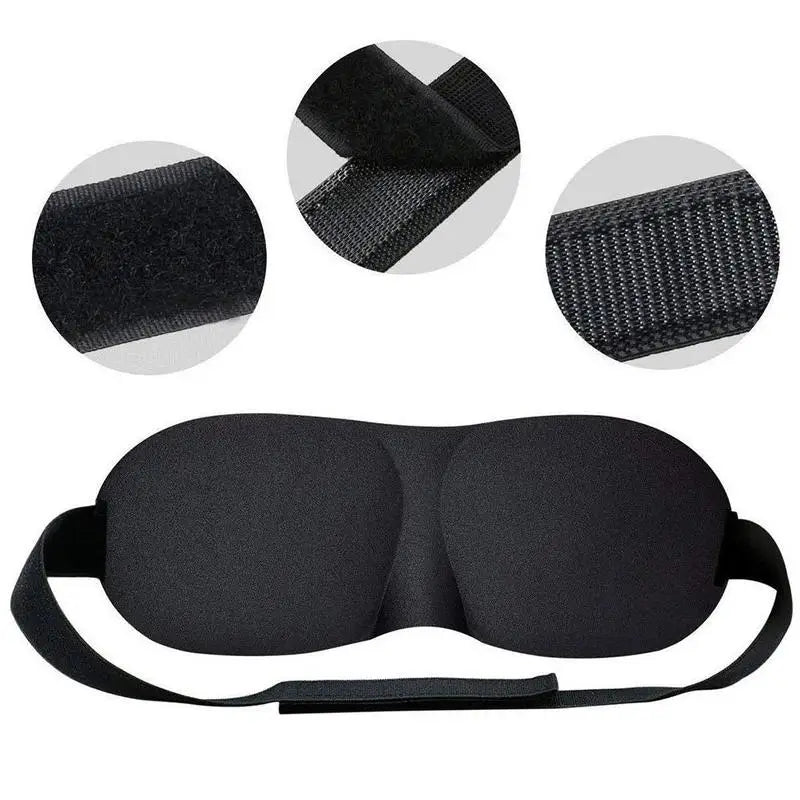 3D Sleep Mask Natural Sleeping Eye Mask Eyeshade Cover Shade Eye Patch Soft Portable Blindfold Travel Eye Shade Sleeping Aid