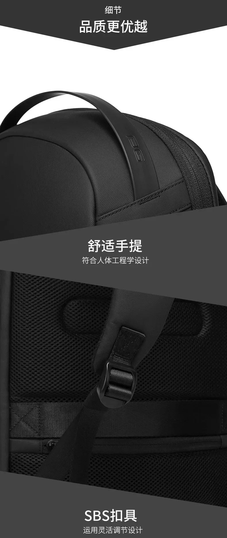 Bange Anti-Theft Backpack for Men – 15.6-inch Laptop Travel Backpack, Fashion Waterproof School Bag