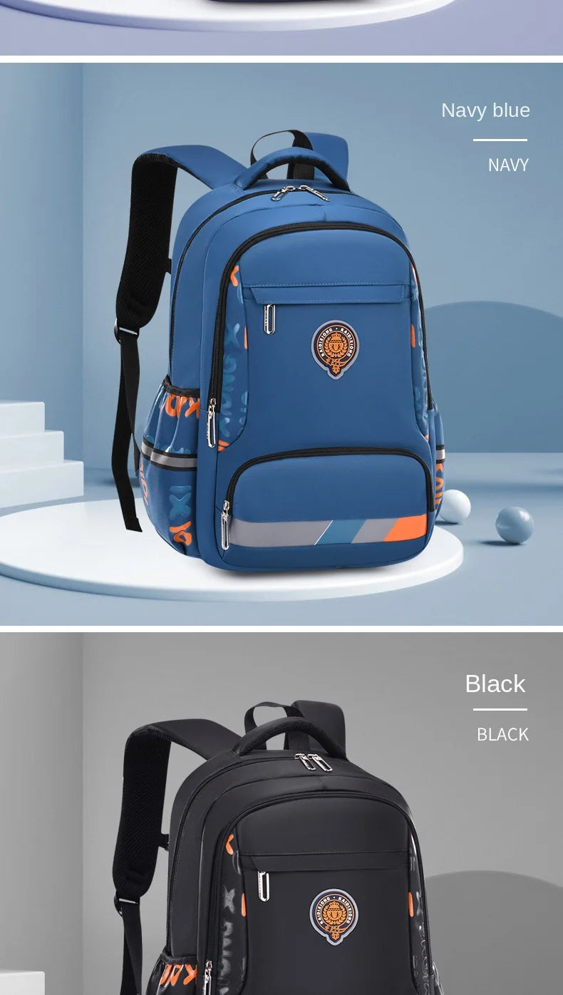 Waterproof Orthopedic School Backpack – Durable & Comfortable Book Bag for Boys & Primary Students!