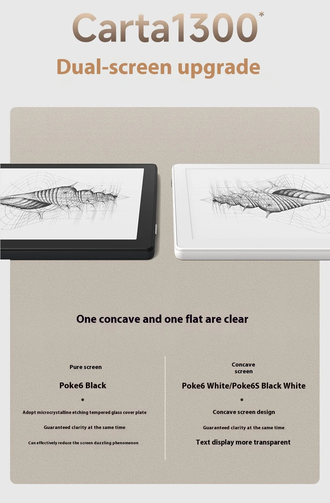 Boox Poke 6 & Poke 6S E-Readers – 6-Inch Portable E-Ink Screen Tablet for E-Books & Note-Taking