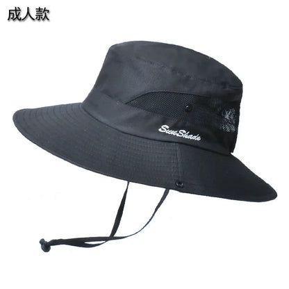 Womens Ponytail Sun Hat UV Protection Mesh Foldable Wide Brim Beach Fishing Bucket Hats Summer Hiking Outdoor Climbing hike Caps
