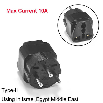 Universal Travel Plug Adapter – UK/EU/KR/US/AU/Brazil/French to Worldwide Power Socket Converter