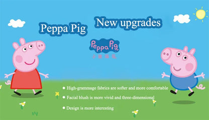 Peppa Pig Anime Plush Bag George Peggy Kindergarten Backpack Cartoon Round Shoulder Bag Coin Purse Kids Birthday Gift