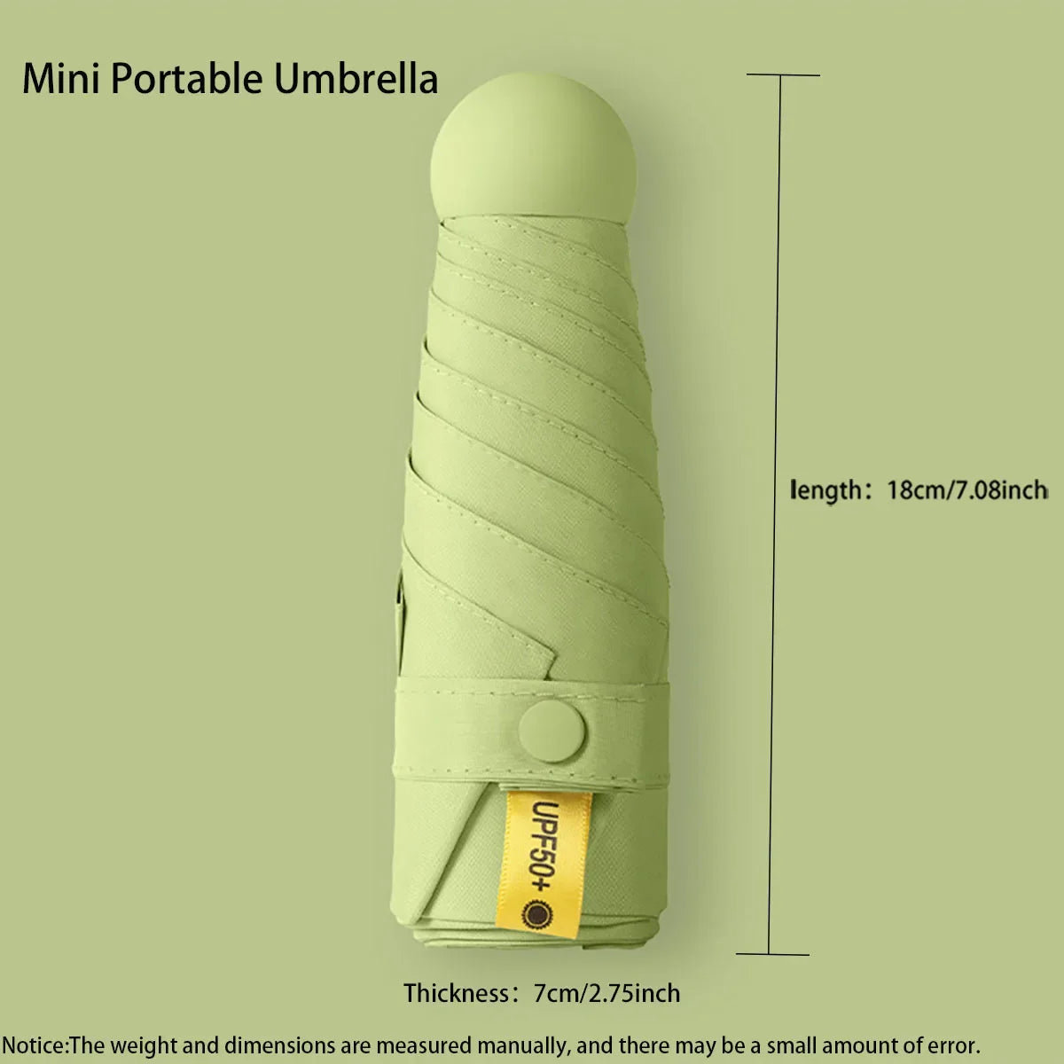☀️☔ Ultra-Light Mini Folding Travel Umbrella – Compact, Waterproof & Perfect for Sun & Rain! 🌦️✨
