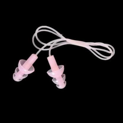Soft Silicone Ear Plug with Elastic Lanyard – Waterproof & Noise-Reducing for Swimming, Water Sports & Daily Use!