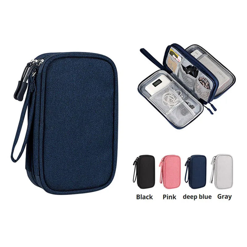 Cable Storage Bag – Waterproof Digital Electronic Organizer for Travel & Accessories