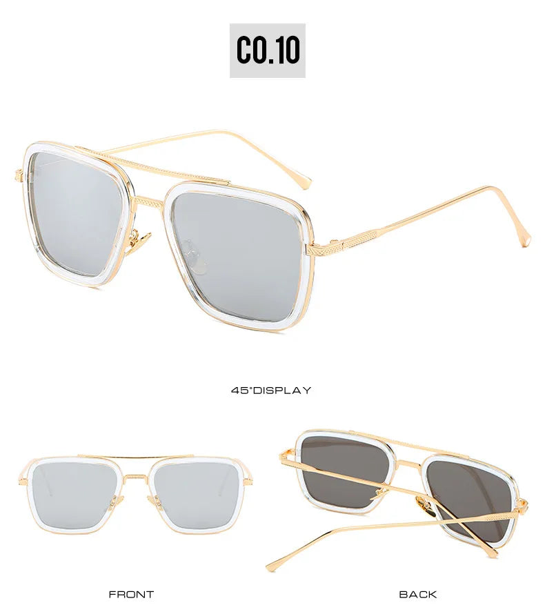 Tony Stark Glasses Men Women Sunglasses Iron man Eyewear Steampunk Sun Glasses Male Goggles