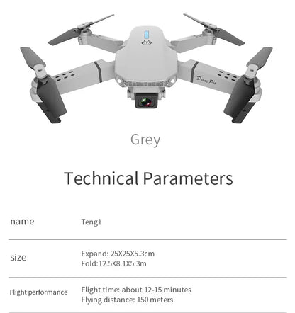 KBDFA E88 Pro 2023 WiFi FPV Drone – Foldable Quadcopter with 4K HD Camera & Altitude Hold
