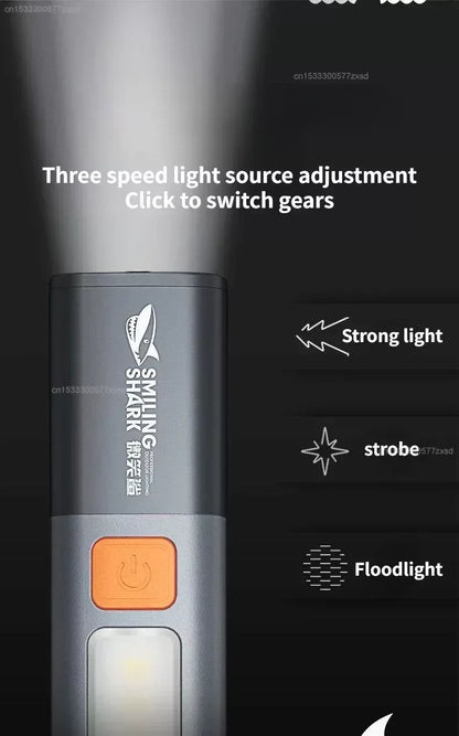 Xiaomi Outdoor Flashlight – Portable Strong Light with Variable Focus, Floodlight Side Lights & Long Range Rechargeable Flashlight