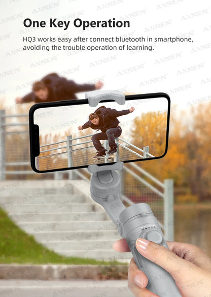 AXNEN 3-Axis Handheld Gimbal Stabilizer – Selfie Stick & Tripod for Vlogging & Smartphone Video Recording