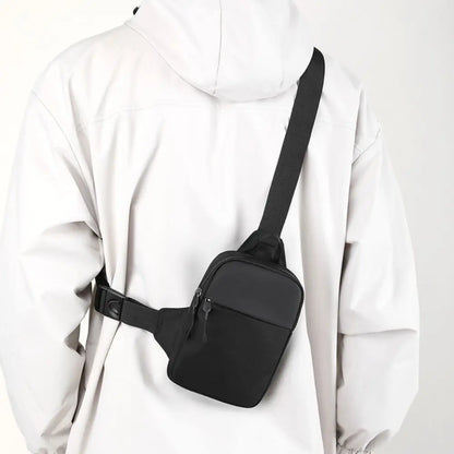 Men's Small Canvas Chest Bag – Stylish Crossbody Sling Bag for Travel & Sports