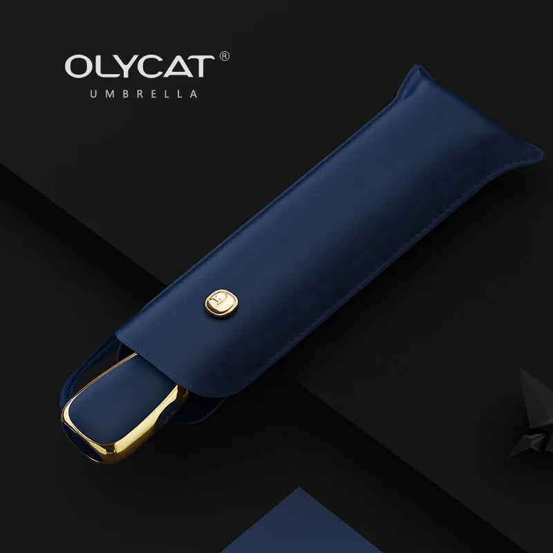 OLYCAT Flat Automatic Umbrella Woman Ultralight Travel Sun Umbrella Luxury Anti UV Portable Parasol Umbrella