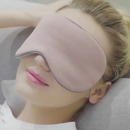 Sleeping Eye Mask Korean Style Ice Silk Warm And Cool Dual Use Adjustable Travel Light Blocking Breathable Eye Mask