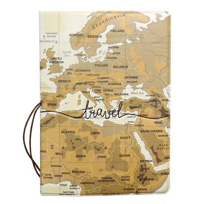 Portable Boarding Fashion Cute Cartoon Passport Cover – Men’s & Women’s PU Leather Travel Passport Holder Case, Card ID Holders (14*10cm)