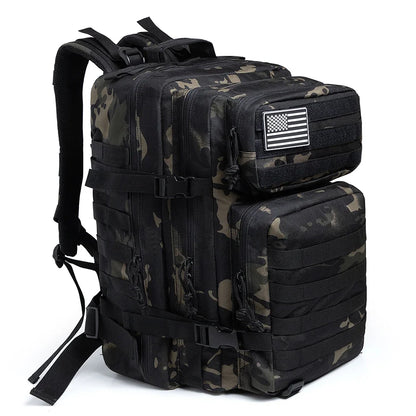 QT&QY Tactical Backpacks Outdoor 45L Large Capacity Man 3 Days Molle Hking Bags For Outdoor Trekking Camping Backpack