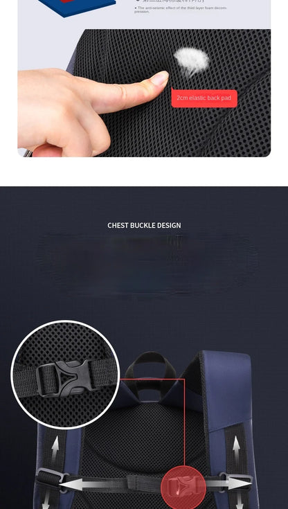 Waterproof Orthopedic School Backpack – Durable & Comfortable Book Bag for Boys & Primary Students!