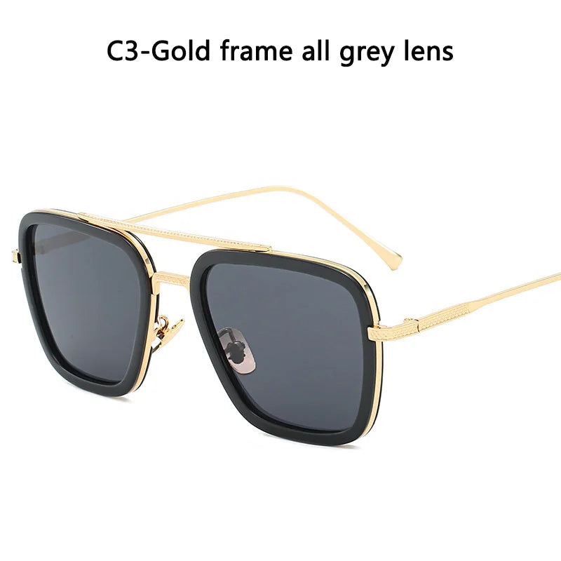 Tony Stark Glasses Men Women Sunglasses Iron man Eyewear Steampunk Sun Glasses Male Goggles