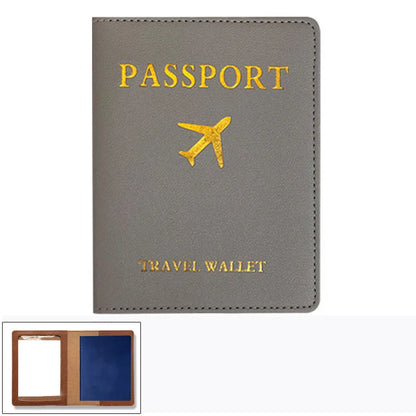 Multifunctional PU Leather Passport Wallet – Stylish & Secure Travel Organizer for Men & Women!
