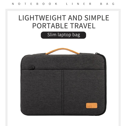 Laptop Sleeve bag 14 15.6 Inch Notebook Pouch For Macbook HP Dell Acer Shockproof Computer Briefcase Travel Business Men Case
