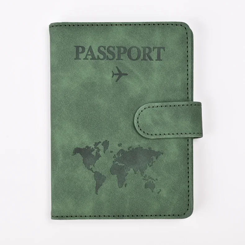 Passport Covers for Women & Men – Letter Print Passport Holder, Flight Ticket Clips, ID & Credit Card Holder, Travel Organizer