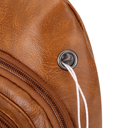 Men's Anti-Theft Chest Shoulder Bag – Casual Multi-Pocket Crossbody & Waist Tote