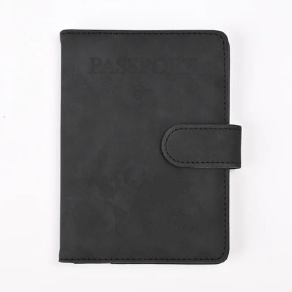Passport Covers for Women & Men – Letter Print Passport Holder, Flight Ticket Clips, ID & Credit Card Holder, Travel Organizer