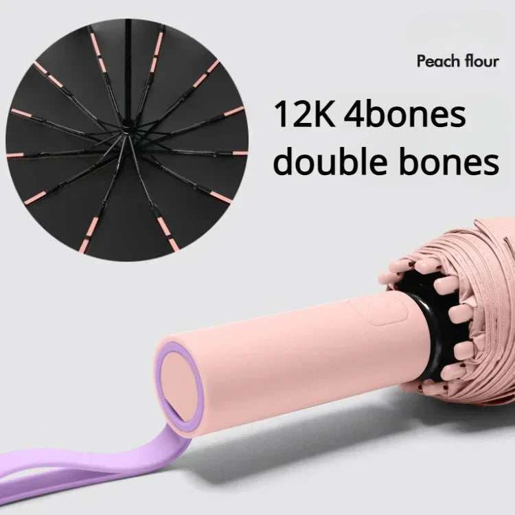 ☔ 72-Bone Windproof Automatic Umbrella – Reinforced, Large & UV-Protective for Ultimate Storm Protection! ☀️🌪️✨