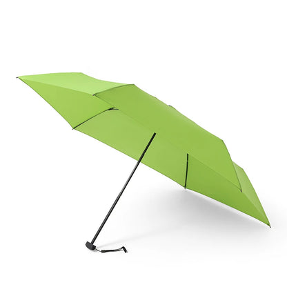 Parachase Flat Rain Umbrella Woman Lightweight 143g Foldable Mini Umbrella Pocket Portable Travel Folding Umbrella Windproof