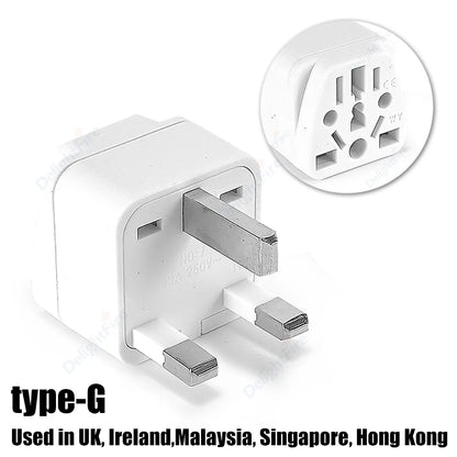 10A UK Plug Adapter – Type G Universal Travel Charger | EU/US/AU to UK Converter for British, Singapore, Malaysia Power Sockets