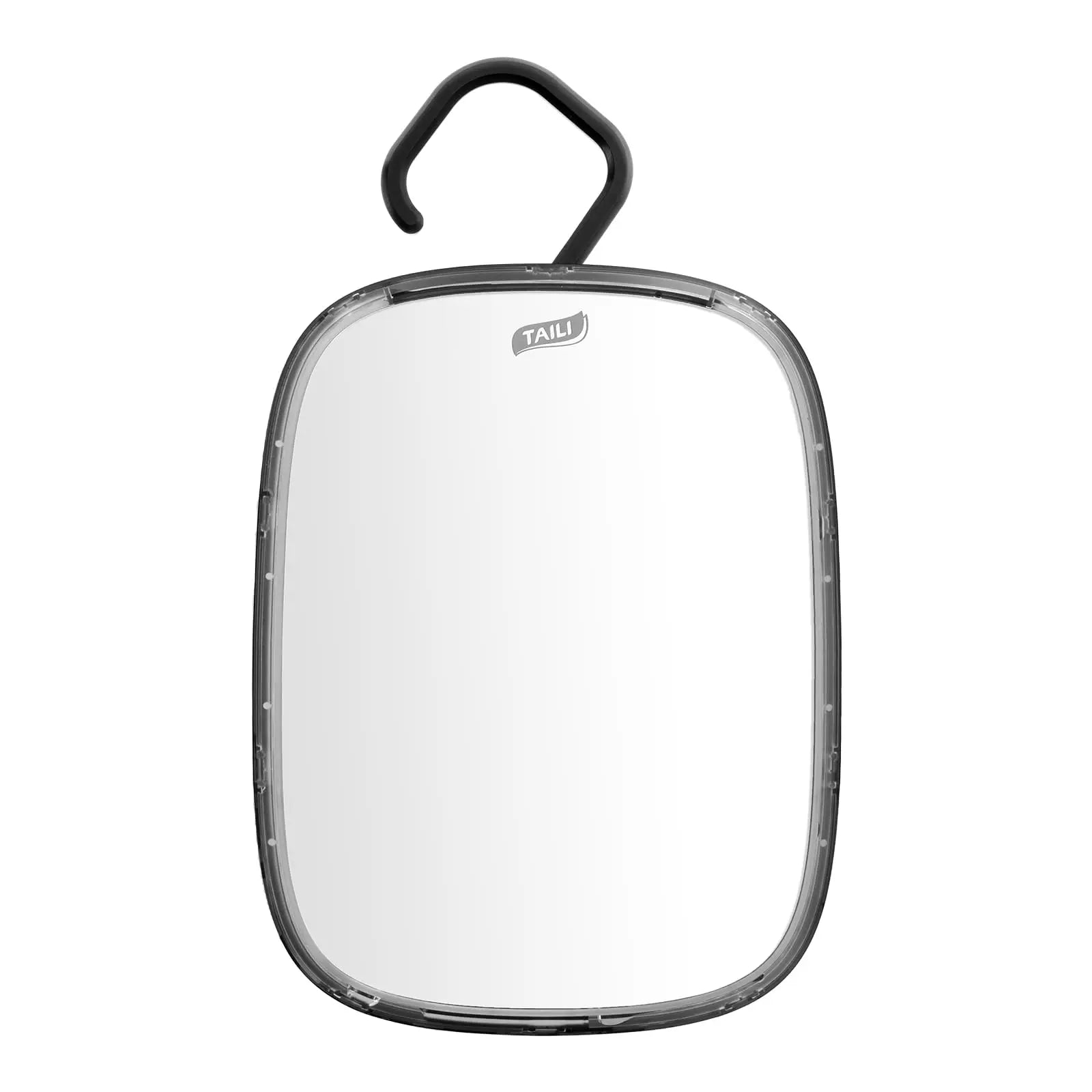 TAILI Shower Mirror Fogless for Shaving, Removable Fog Free Wall Hanging Mirror Portable Bathroom Mirror for Travel Camping