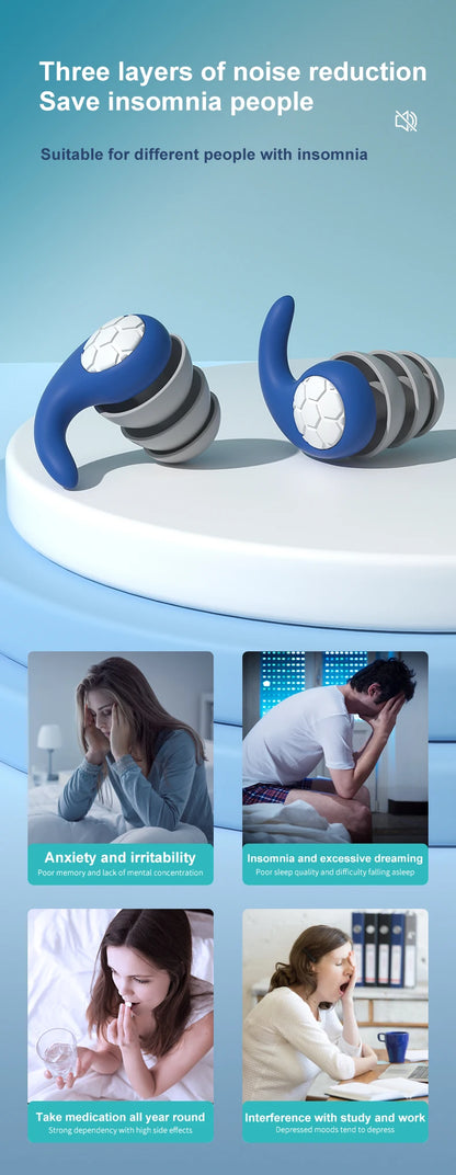 🌙 Sleep Peacefully Anywhere – Soft, Waterproof Noise-Reduction Earplugs for Ultimate Comfort & Quiet! 💤✨