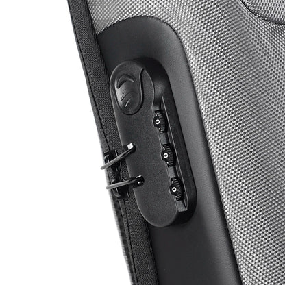 Men's Anti-Theft Crossbody Bag – Waterproof Travel Sling Bag with USB Port & Password Lock